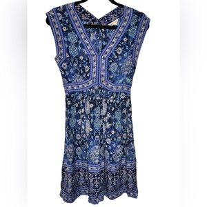 Rebecca Taylor Dreamweaver Silk Dress Knee Length Lined Cap Sleeve Size‎ 4